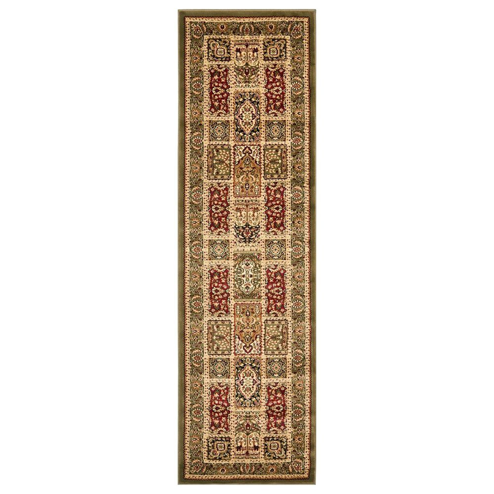 Safavieh Lyndhurst 2"3" x 20" Multicolor and Green Runner, , large