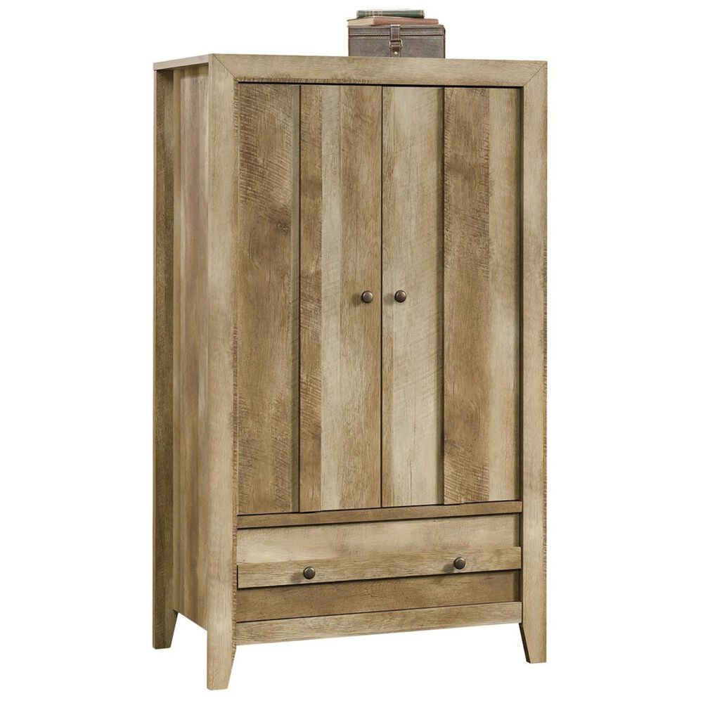 Sauder Dakota Pass Armoire in Craftsman Oak, , large