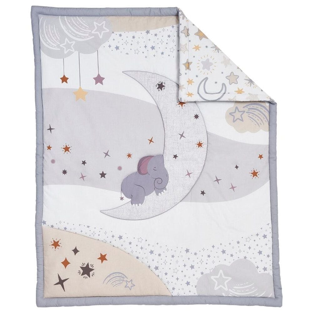 Oxford Baby Star Gazer 3-Piece Baby Crib Nursery Bedding Set in White and Beige, , large