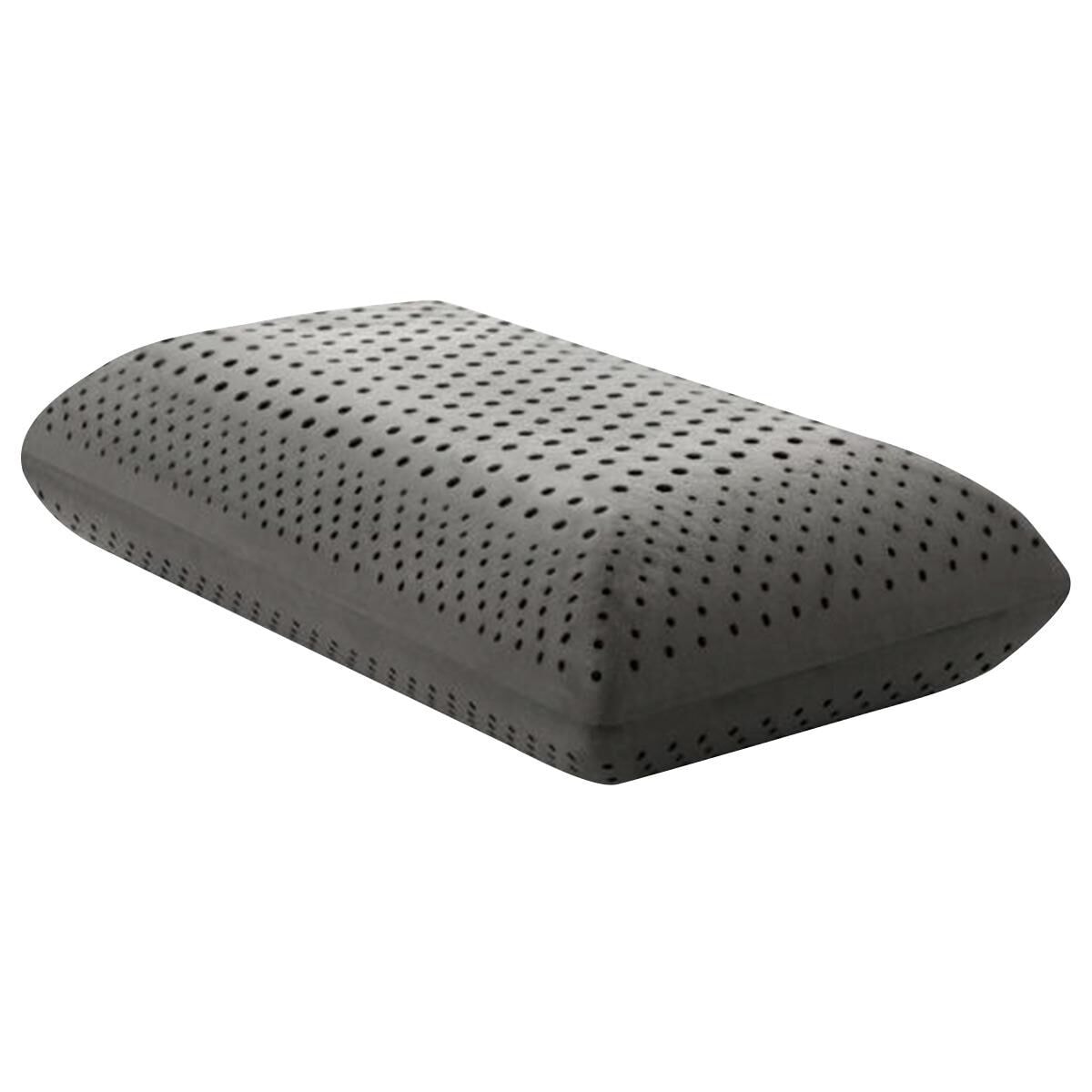 Malouf Zoned Dough Bamboo Charcoal Mid Loft Pillow Nebraska Furniture Mart