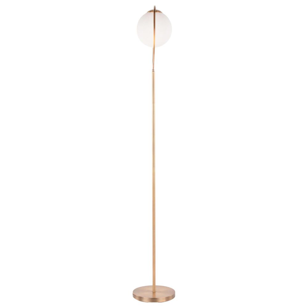 Grandview Gallery Moon Floor Lamp in Gold, , large