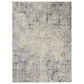 Nourison Rustic Textures 7"10" x 10"6" Ivory and Grey-Blue Area Rug, , large