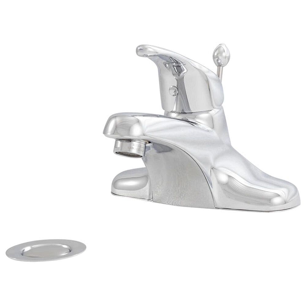 MS International 1-Handle Bathroom Faucet with Deckplate in Chrome, , large