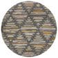 Dalyn Rug Company Kenner Charcoal 8" Round Area Rug, , large
