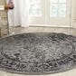Safavieh Adirondack ADR109B-6R 6" x 6" Grey/Black Round Rug, , large