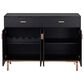 Furniture of America Lester Buffet Table in Black and Rose Gold, , large