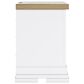 Ashley Queen Storage Bed and Two Nightstands in White and Natural, , large