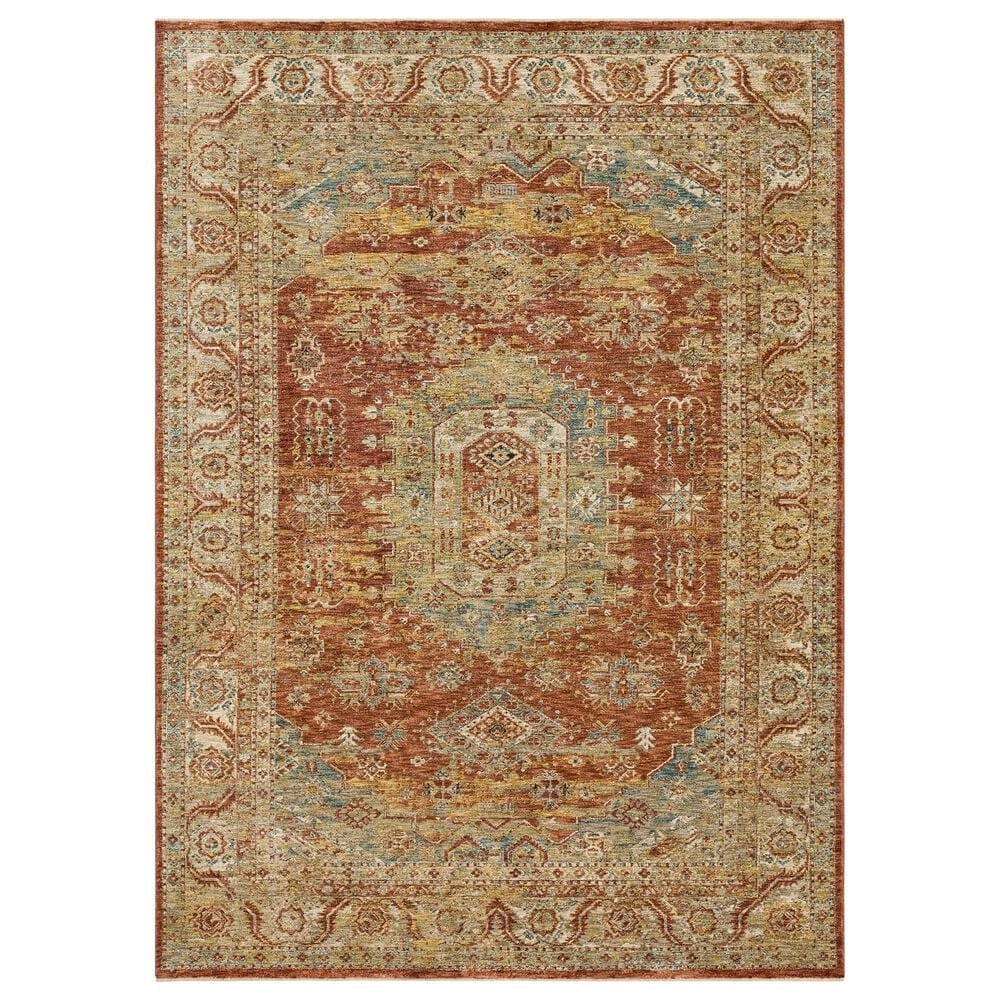 Karastan Marash Palu 7"8" x 10"3" Rust Area Rug, , large