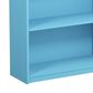 HOMLUX 3-Tier Display Bookshelf with Adjustable Shelves in Light Blue, , large