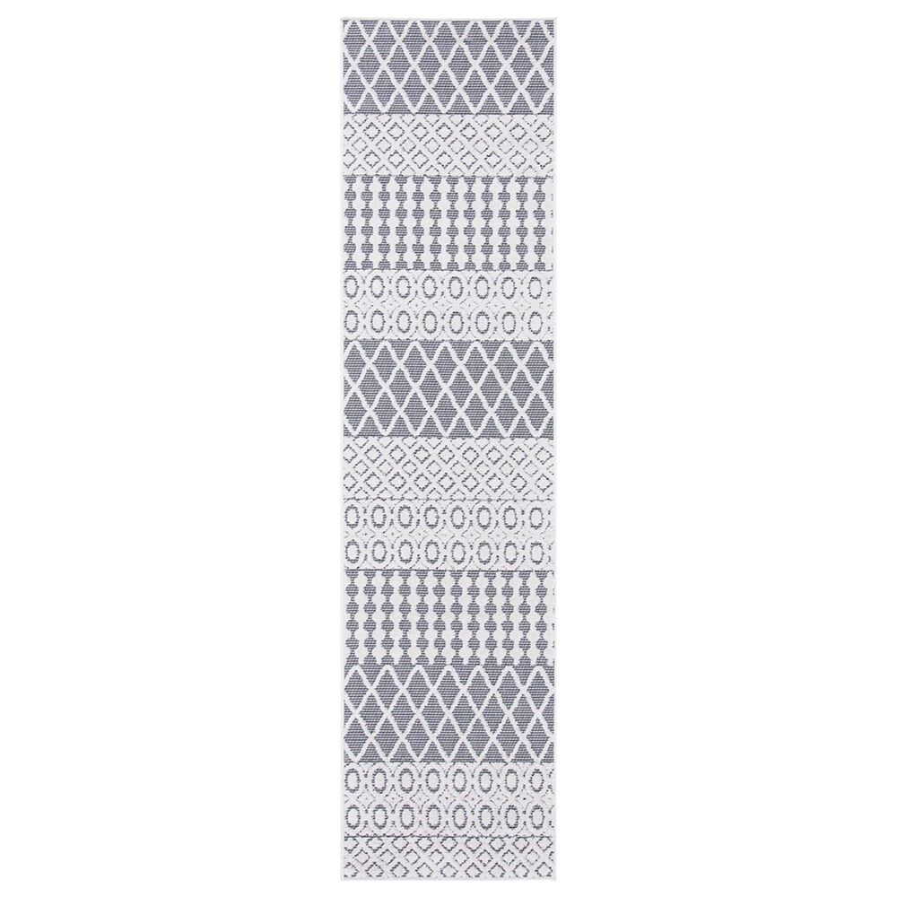 Safavieh Cabana CBN652A 2"2" x 7" Ivory and Grey Area Performance Rug, , large