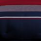 Revman Mineola 3-Piece Queen Duvet Cover Set in Red, Cream and Navy, , large