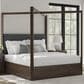 Ashley Dilenno California King Canopy Bed in Dark Brown, , large