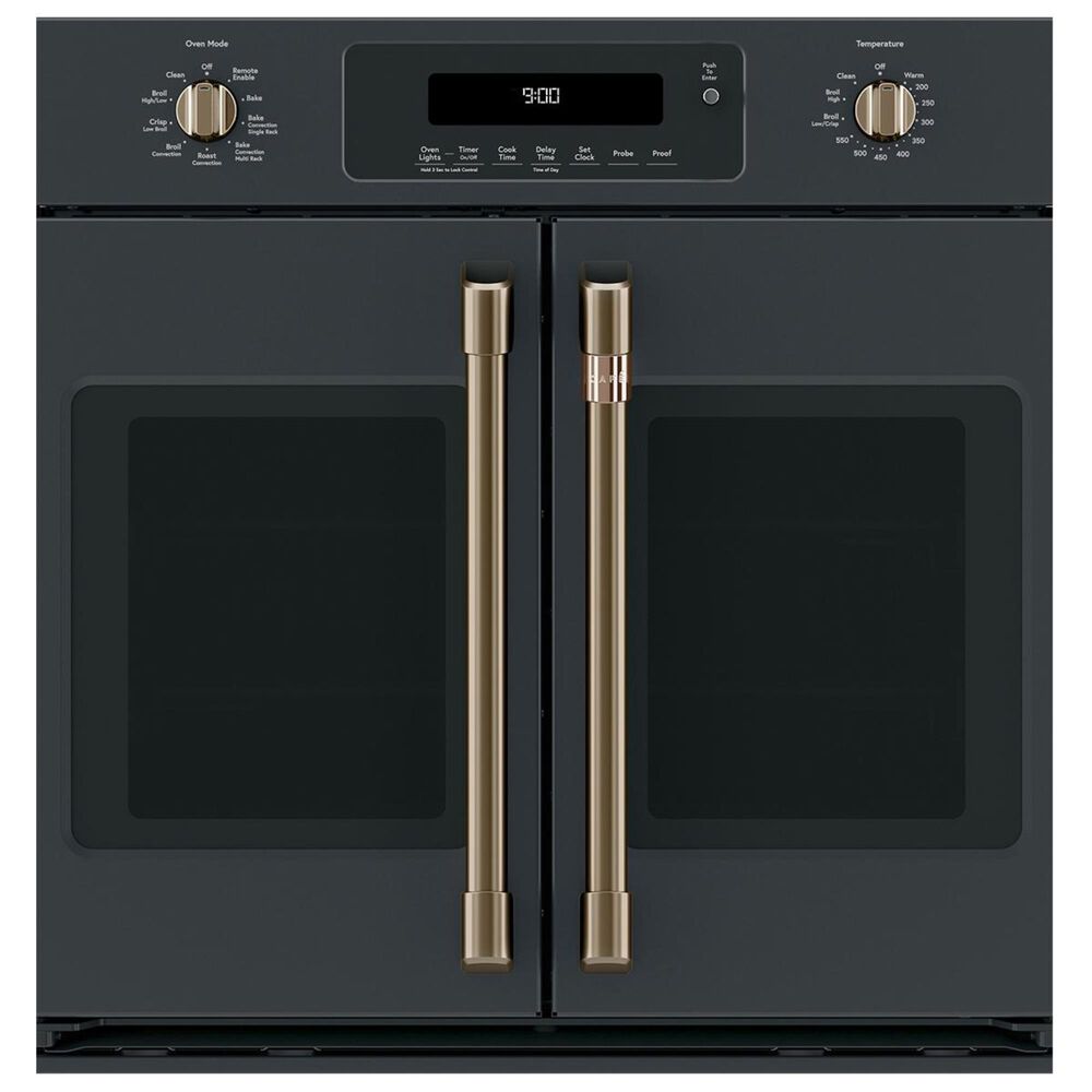 Cafe Handle and Knob Kit for Single Wall Oven in Brushed Bronze, , large
