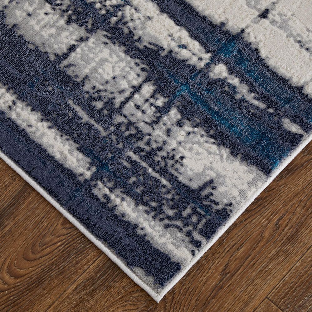 Feizy - Emory Industrial Abstract, Blue/ivory, 8' X 10' Area Rug