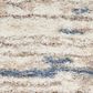 Nourison Dreamy Shag 5"3" x 7"3" Light Blue and Grey Area Rug, , large