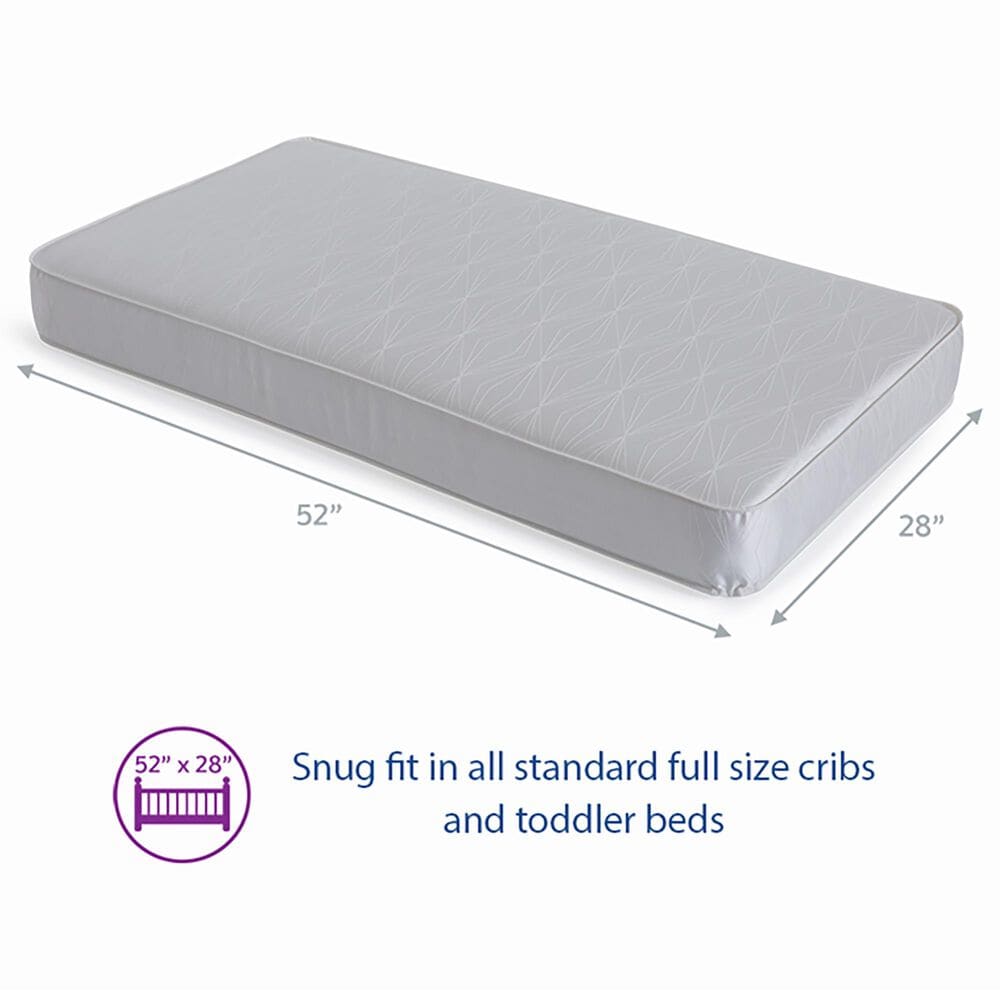 Kolcraft Sealy Baby Posturepedic Grace 2-Stage Hybrid Crib Diamond Mattress, , large