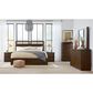 Riva Ridge Modern Loft Queen Panel Bed in Brownstone, , large
