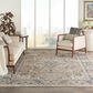Nourison Quarry QUA05 10" x 14" Beige and Grey Area Rug, , large