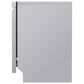LG 24" Front Control Smart Dishwasher in Stainless Steel, , large