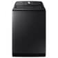 Samsung 5.5 cu. ft. Extra-Large Capacity Smart Top Load Washer with Super Speed Wash and 7.4 cu. ft. Smart Electric Dryer with Steam Sanitize+ in Brushed Black, , large