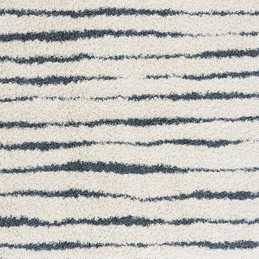 Safavieh Venus Shag VNS603B 5&#39;3&quot; Square Ivory and Dark Grey Area Rug, , large