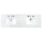 James Martin Vanities Lorelai 72" Double Vanity in Whitewashed Oak with 3 CM Arctic Fall Solid Surface Top, , large