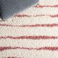 Safavieh Venus Shag VNS603V 5"3" x 7"6" Ivory and Pink Area Rug, , large