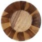 Lipper Large Sunburst Salad Bowl in Brown, , large