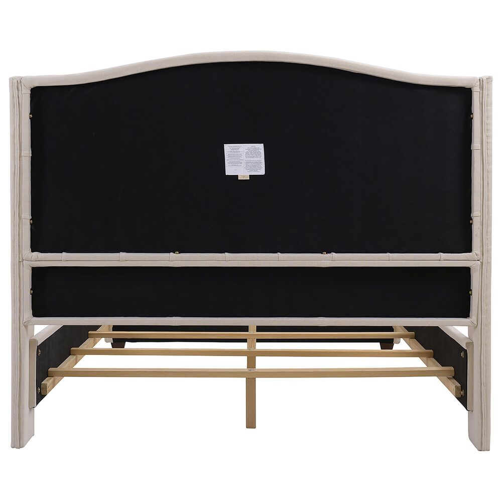 Jennifer Taylor Home Marcella Queen Upholstered Bed in Sky Neutral NFM