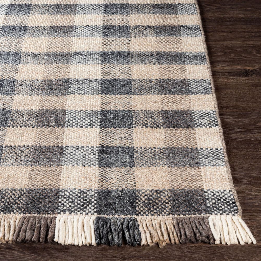 Surya Reliance RLI-2308 2&#39;6&quot; x 8&#39; Black, Tan and Ivory Runner, , large