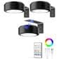 HOMLUX Tap Control Wall Light in Black (Set of 3), , large