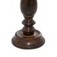 Maple and Jade Mango Wood Candle Holder in Dark Brown and Silver (Set of 3), , large