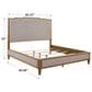 Ashley Sharlance California King Upholstered Panel Bed in Light Brown, , large