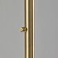 Adesso Bowery Arc Lamp with Natural Shade in Antique Brass, , large