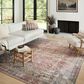 Amber Lewis x Loloi Georgie 10" x 14" Red and Navy Area Rug, , large