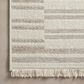 Amber Lewis x Loloi Malibu MAB-03 2"3" x 7"7" Ivory and Dove Indoor/Outdoor Runner, , large