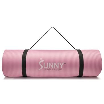 Sunny Health & Fitness Premium 0.5" Extra Thick Exercise Yoga Mat in Pink, , large