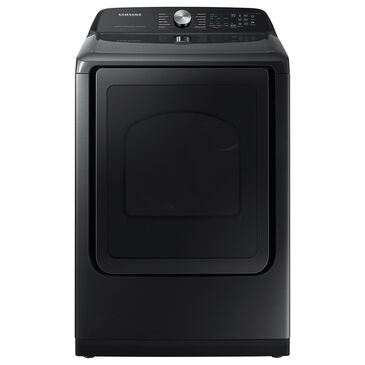 Samsung 7.4 Cu. Ft. Smart Electric Dryer with Steam Sanitize+ in Brushed Black, , large