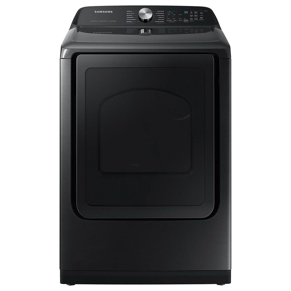 Samsung 7.4 Cu. Ft. Smart Electric Dryer with Steam Sanitize+ in Brushed Black, , large