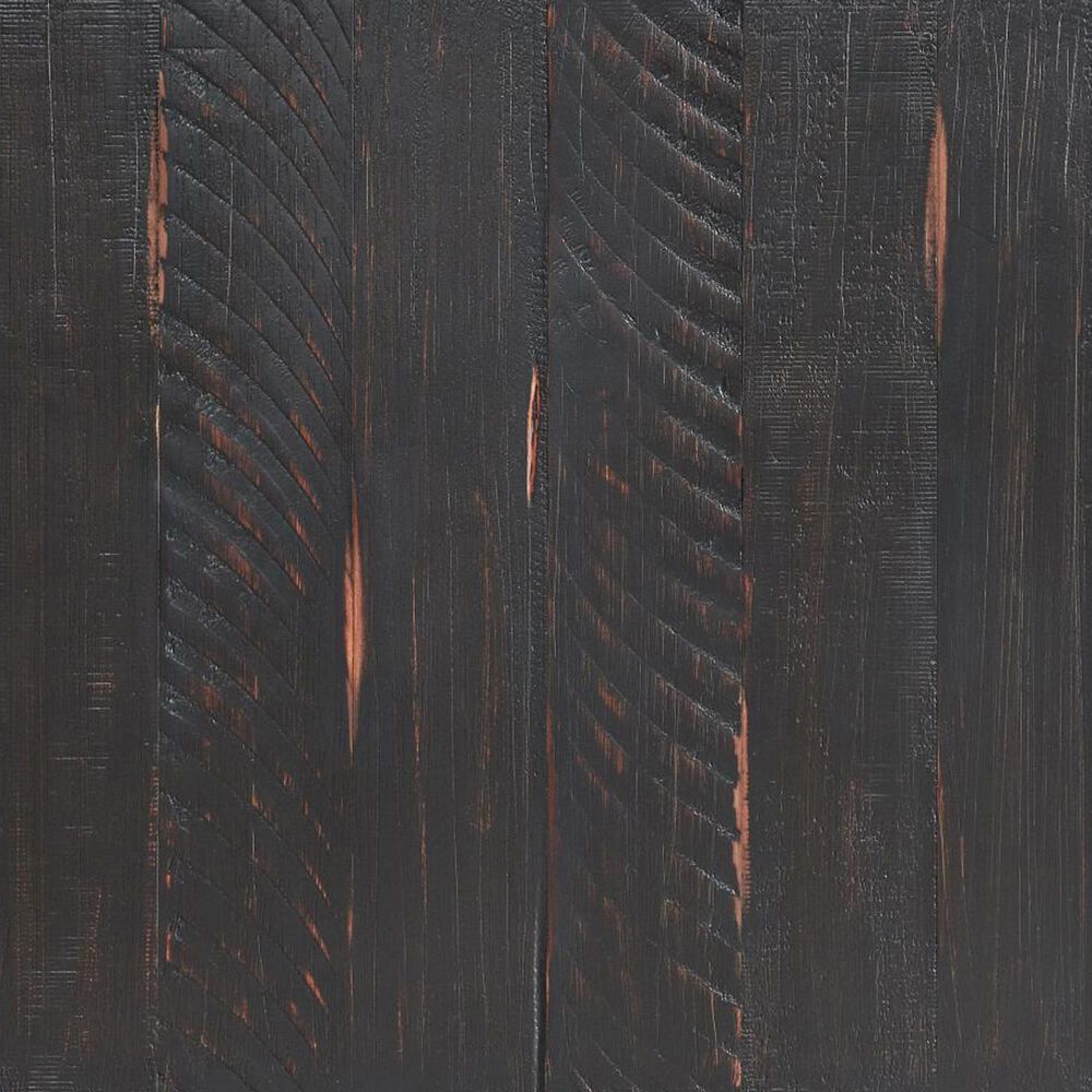 Forma &amp; Co Rustic Chairside Table in Black and Honey, , large