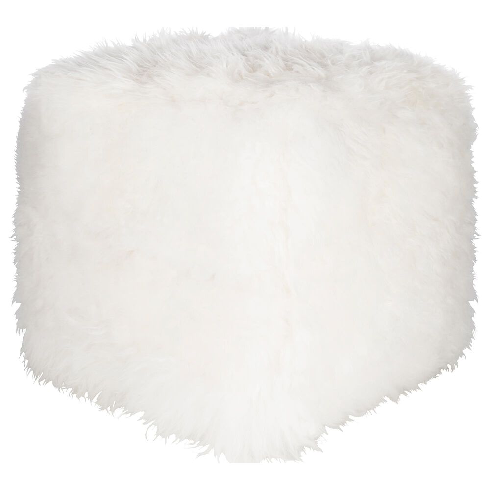Surya Bahati Pouf in Cream, , large
