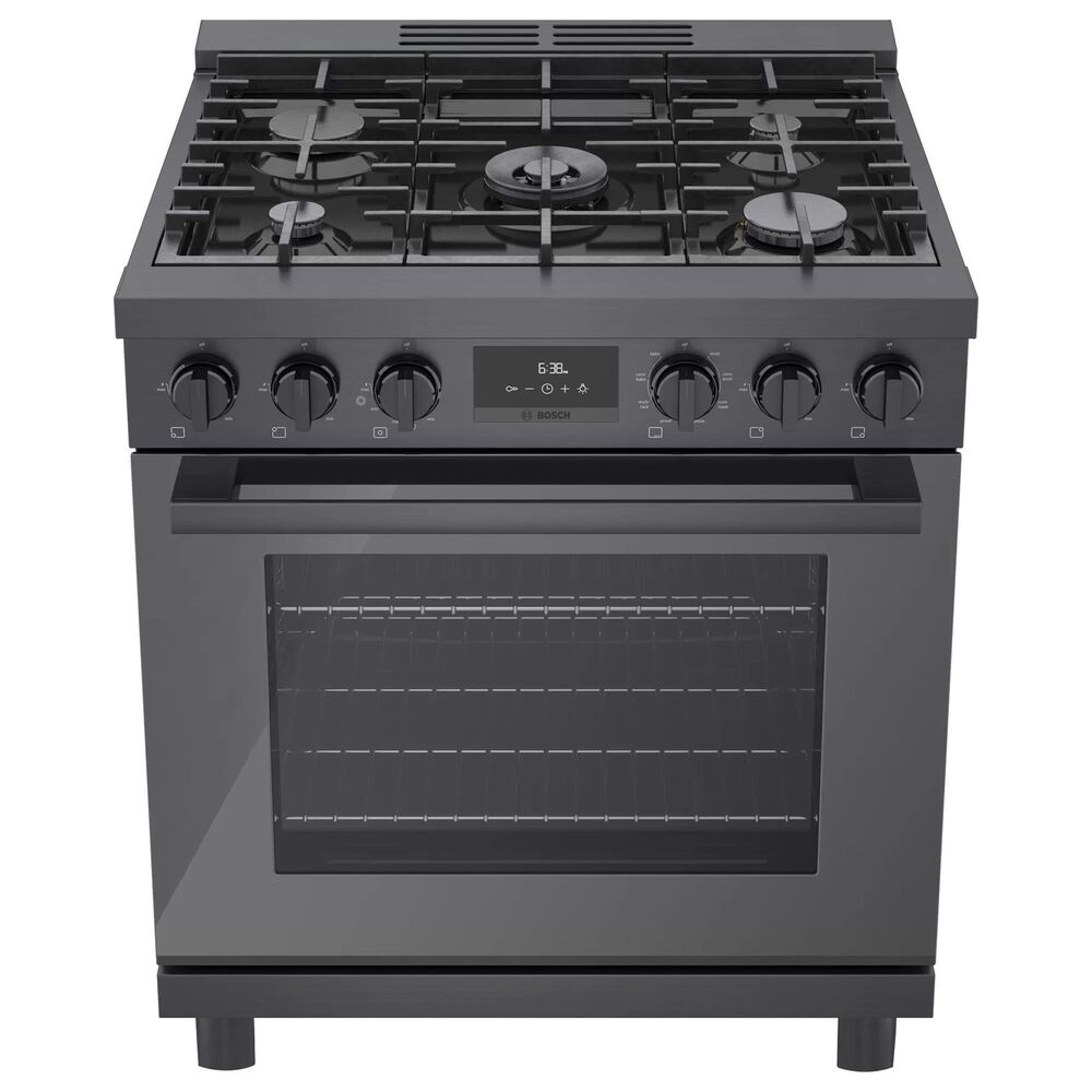 Bosch 30" Freestanding Dual Fuel Range in Black Stainless Steel