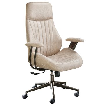 HOMLUX High Back Ergonomic Office Chair with Suede Leather in Beige, , large