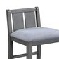 HOMLUX Counter Height Upholstered Chair in Gray (Set of 2), , large