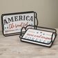 The Gerson Company Assorted Americana Trays in Black, Red, Blue and White (Set of 2), , large