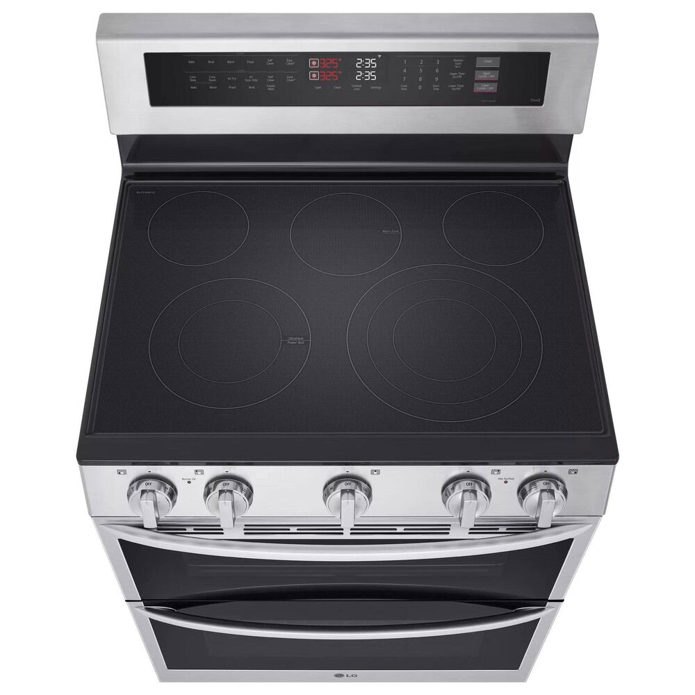 LG 7.3 cu. ft. Smart Electric Double Oven Freestanding Range with ProBake Convection and Air Fry in Stainless Steel, , large
