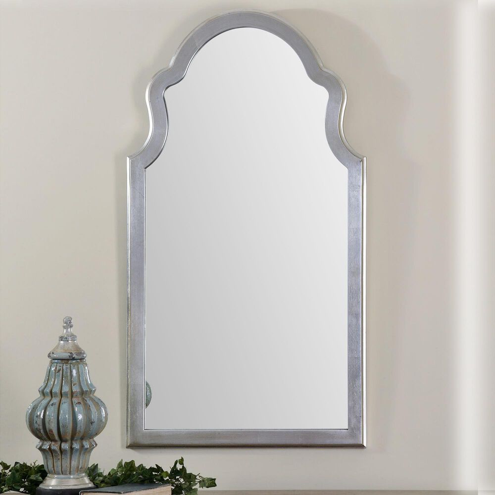 Uttermost Brayden Mirror in Silver Leaf, , large
