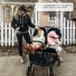 Delta Jeep Destination Side-By-Side Double Ultralight Stroller in Midnight, , large