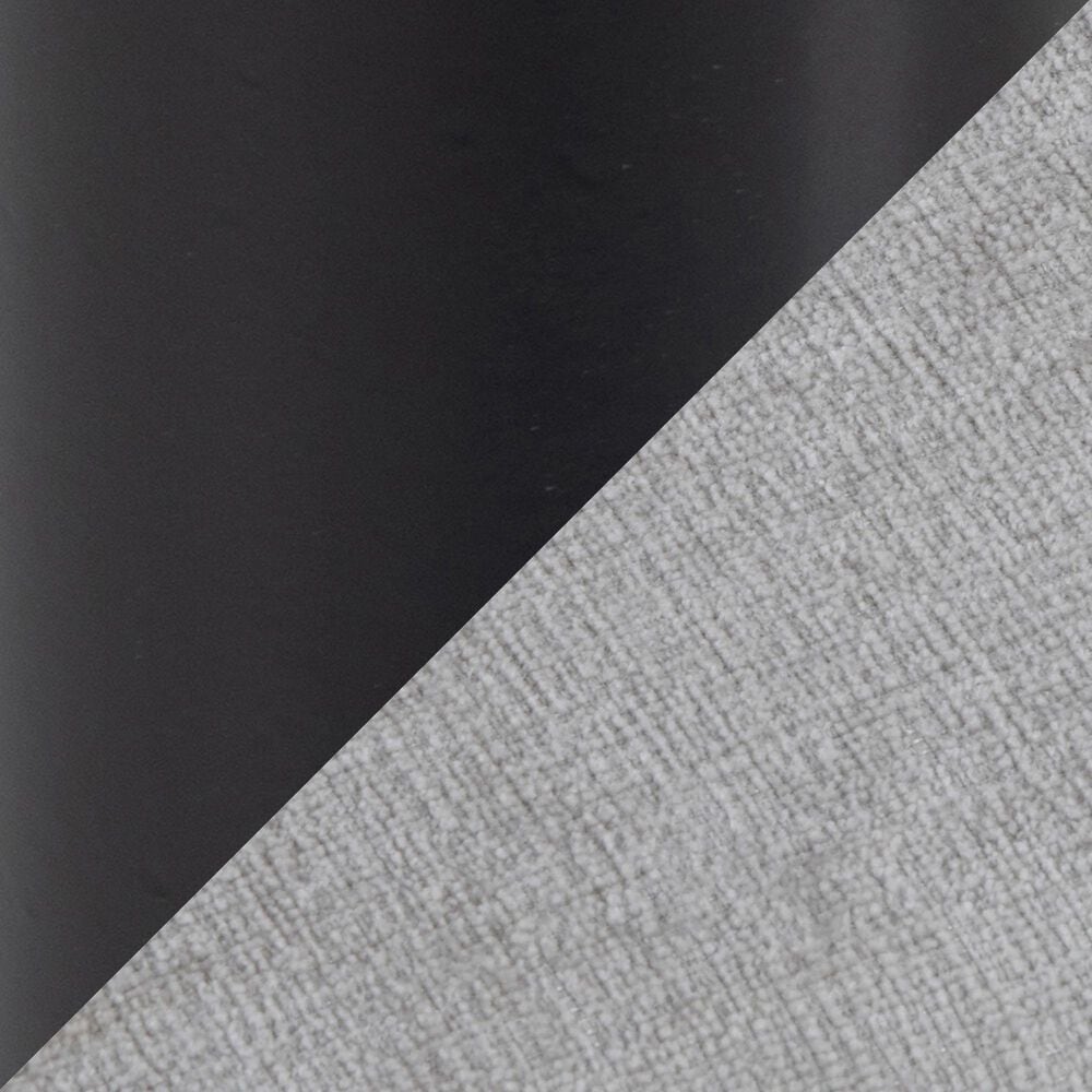 LumiSource Renee Upholstered Contemporary Chair in Black Metal and Silver Fabric by LumiSource, , large