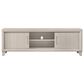 Crown Mark Charlie 71" TV Stand in White, , large